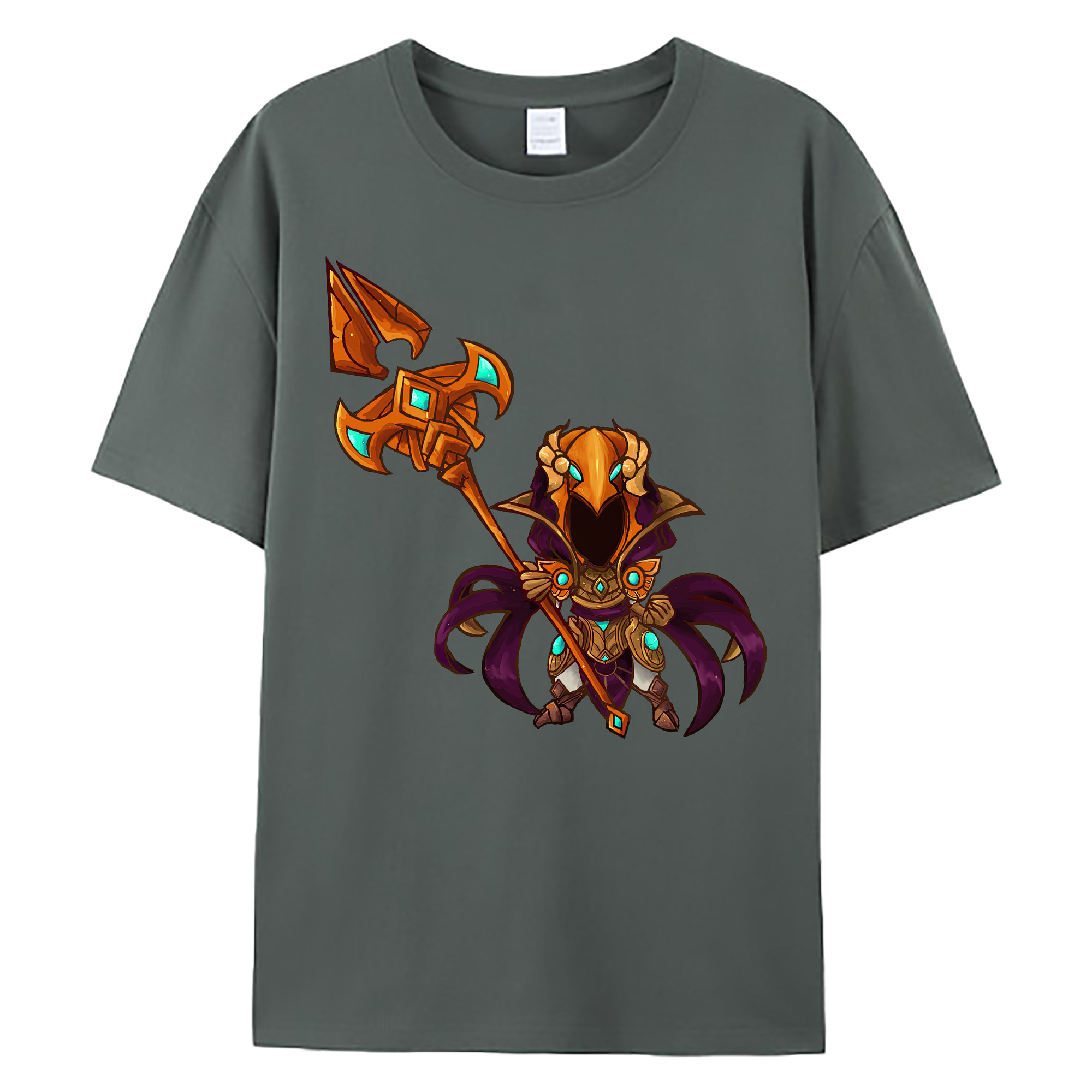 （画像用） リーグ・オブ・レジェンド League of Legends LOL 綿100％ メンズ半袖Tシャツ｜肌触りやわらか＆通気性